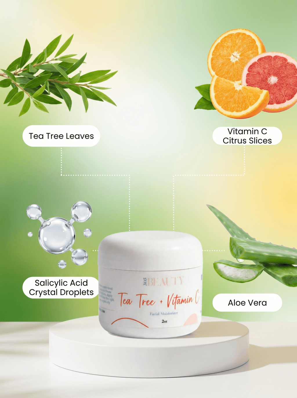 Clarifying Tea Tree + Vitamin C Moisturizer - 305 Beauty